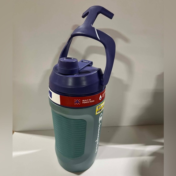 SET OF THREE 40oz Champion Game-Ready Chug Bottles (2) Green/Blue (1) Pink/red - Picture 3 of 8